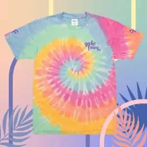 Gecko Fancy Tie-Dye T Shirt - Limited Edition