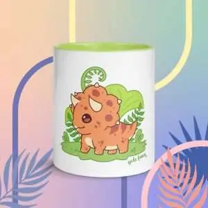 Gecko Fancy Triceratops Mug