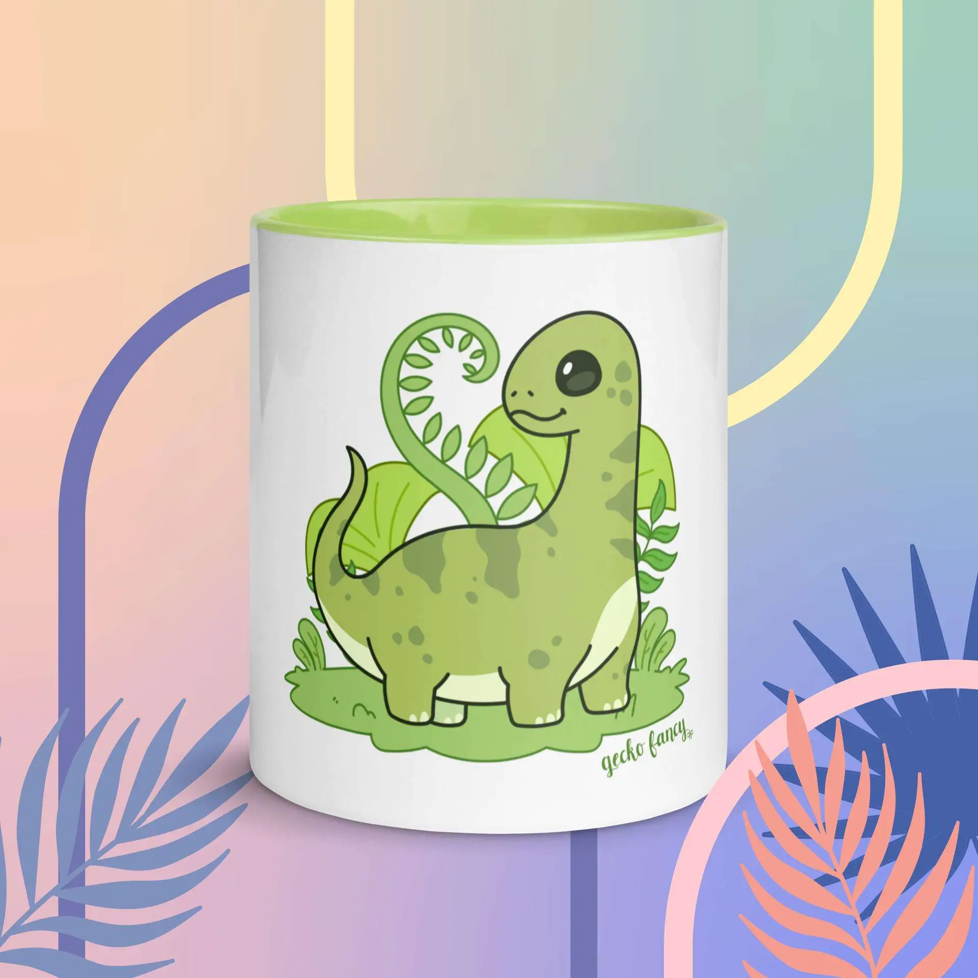 Gecko Fancy Brachiosaurus Mug