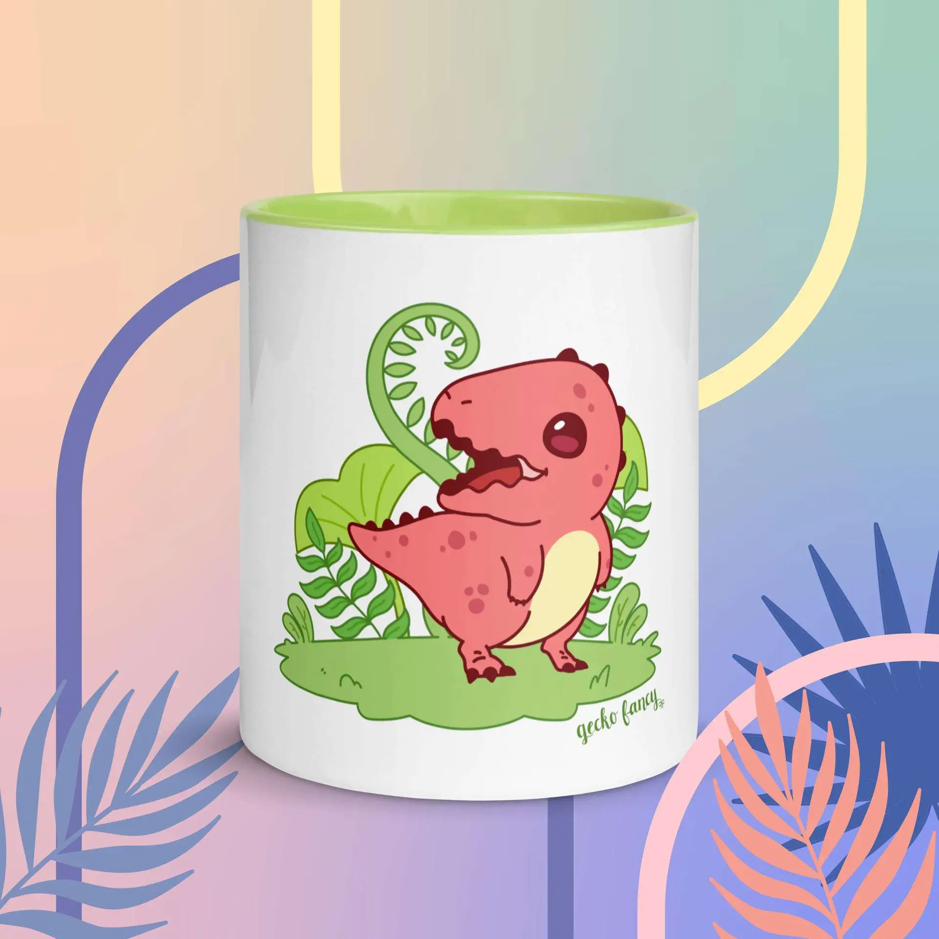 Gecko Fancy Tyrannosaurus Rex Mug